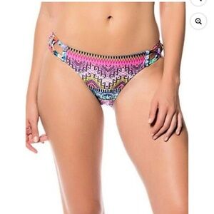 New Jessica Simpson Teal Bali Breeze Hipster Bikini Bottom L